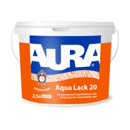 Aura Aqua Lack 20 акриловий інтер&#39;єрний лак 10л